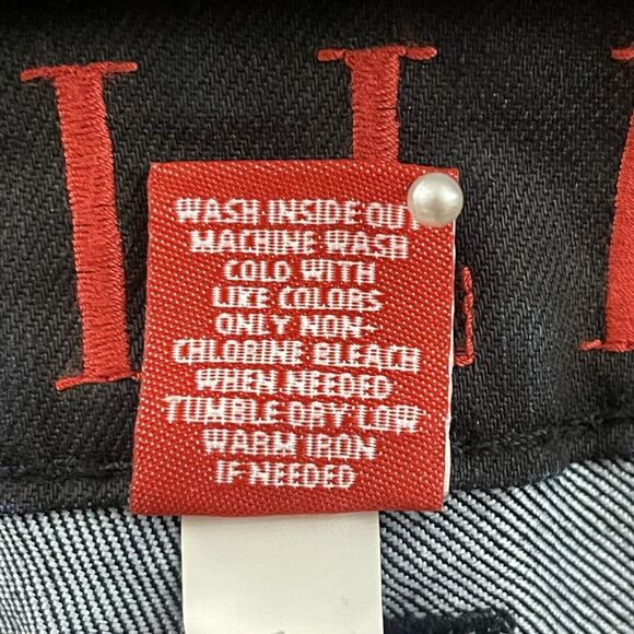 Elle Jeans Womens Size 10 Black Zip Ankles Skinny Strechy Studded Pockets - Picture 12 of 15